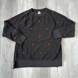 Victoria's Secret Pink Black Pullover Sweatshirt